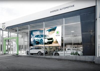 ledscherm Skoda showroom